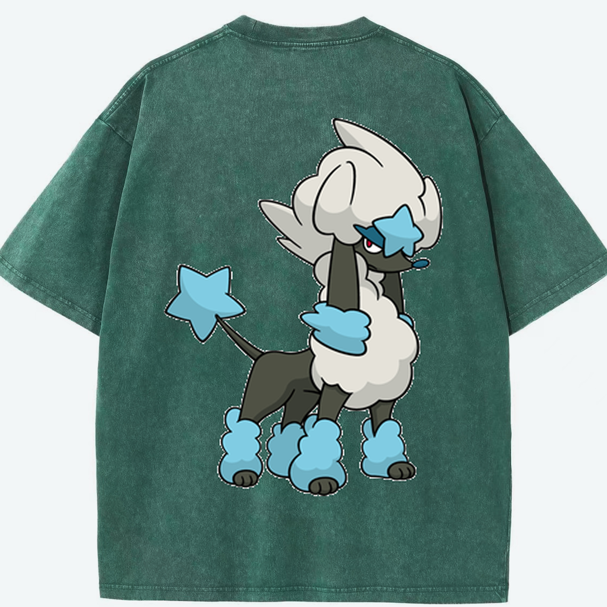 （画像用） ポケットモンスター Pokémon 綿100% ヴィンテージ風 半袖Tシャツ（背面プリント）